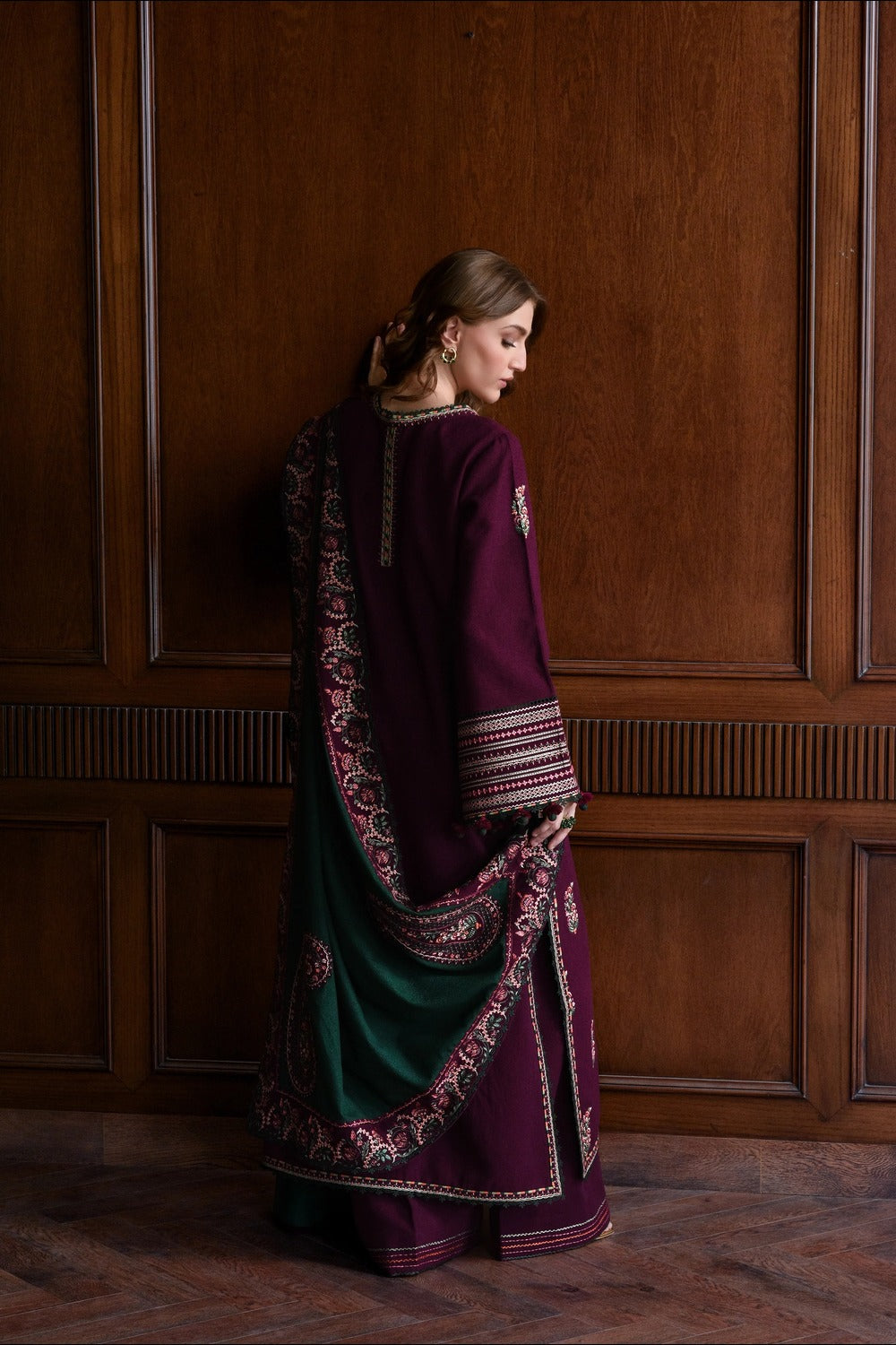 Batik lawn Embroidered 3Pc