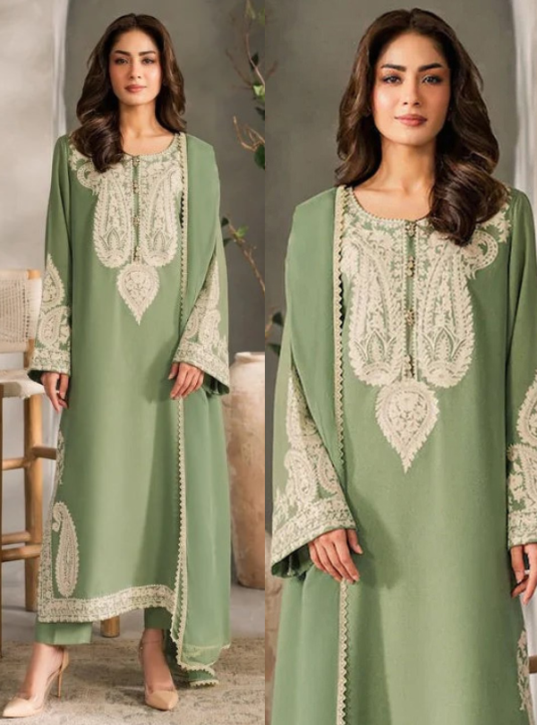 Midnight Elegance 3PC Embroidery