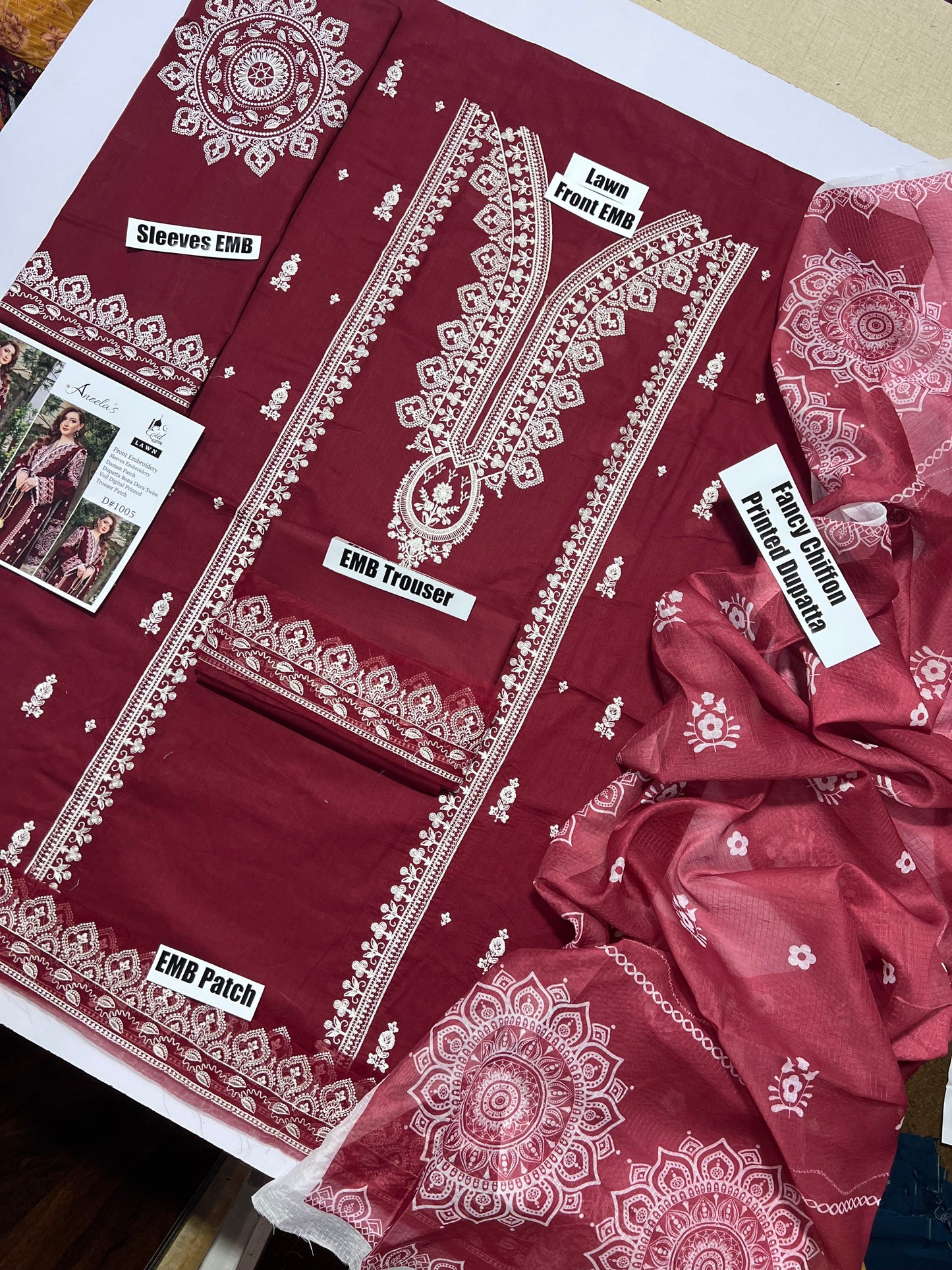 Aleena's Elegance 3pc Embroidery