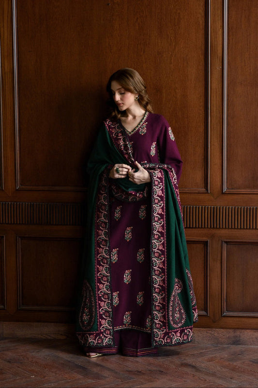 Batik lawn Embroidered 3Pc