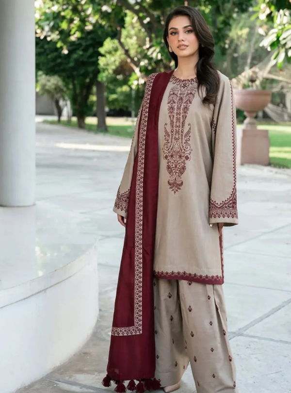 Aneela's beige Luxury 3Pc