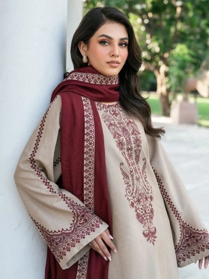 Aneela's beige Luxury 3Pc
