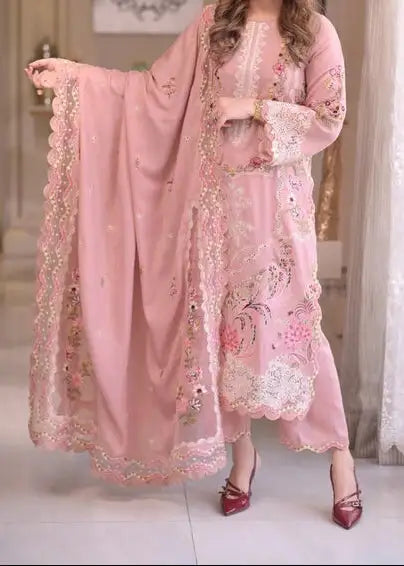 Aneela Pink Luxury 3Pc