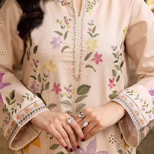 Aneela's Luxury 3Pc Lawn (Unstitched) - Qaswa Fabrics