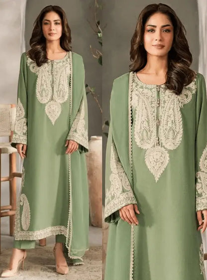 Midnight Elegance 3PC Embroidery